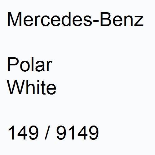 Mercedes-Benz, Polar White, 149 / 9149.